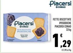 Piacersi - Fette Biscottate Iposodiche