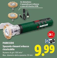 Parkside - Spazzola Rimuovi Erbacce Ricaricabile