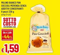 Mulino Bianco - Pan Goccioli Merenda Senza Additivi Conservanti