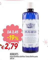 Roberts - Acqua Distillata Alle Rose Tonico Rinfrescante