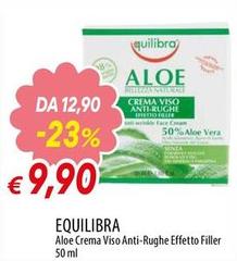 Equilibra -  Aloe Crema Viso Anti Rughe Effetto Filler