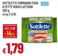 Sottilette - Formaggio Fuso A Fette Senza Lattosio