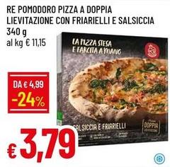Re pomodoro - Pizza A Doppia Lievitazione Con Friarielli E Salsiccia
