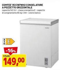 Comfeè - RCC197WH2 Congelatore A Pozzetto OrizzoNtale