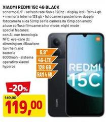Xiaomi - Redmi 15C 4G Black