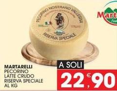 Martarelli - Pecorino Latte Crudo Riserva Speciale