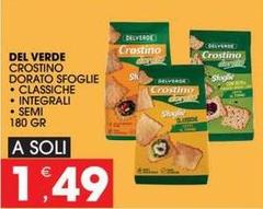 Del verde - Crostino Dorato Sfoglie Classiche Integrali