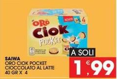 Saiwa - Oro Ciok Pocket Cioccolato Al Latte