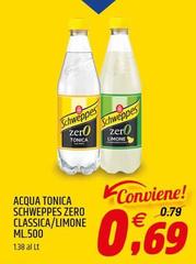 Schweppes - Acqua Tonica  Zero Classica/limone