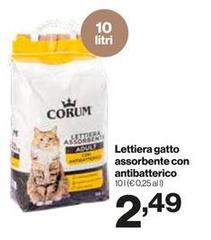Corum - Lettiera Gatto Assorbente Con Antibatterico