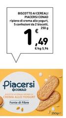 Conad - Biscotto Ai Cereali Piacersi