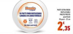 Presto - Piatti Extra Rigidi Riutilizzabili