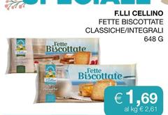 F.lli cellino - Fette Biscottate Classiche/Integrali