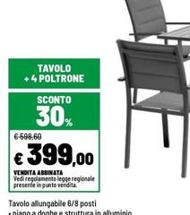 Tavolo +4 Poltrone