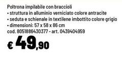 Poltrona Impilable Con Braccioli