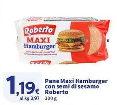 Roberto - Pane Maxi Hamburger Con Semi Di Sesamo