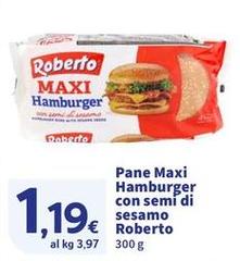 Roberto - Pane Maxi Hamburger Con Semi Di Sesamo