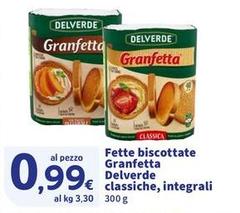 Delverde - Fette Biscottate Granfetta Classiche, Integrali