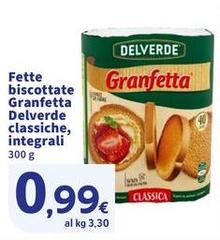 Delverde - Fette Biscottate Granfetta Classiche, Integrali