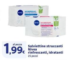 Nivea - Salviettine Struccanti Rinfrescanti, Idratanti