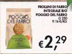 Poggio del farro - Frollini Di Farro Integrale Bio
