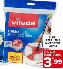 Vileda - Turbo Refill 2in 1 Microfibre