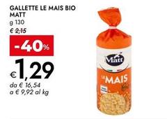 Matt - Gallette Le Mais Bio