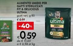 Ultima - Alimento Umido Per Gatti Sterilizzati Fit & Delicious