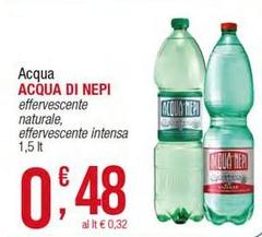 Acqua di nepi - Acqua Effervescente Naturale, Effervescente Intensa