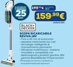 Black & Decker - Scopa Ricaricabile Reviva 18V