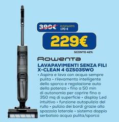 Rowenta - Lavapavimenti Senza Fili X-Clean 4 GZ5035WO