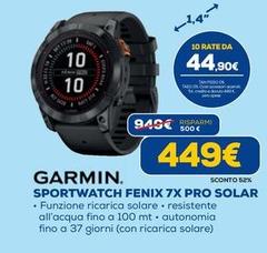 Garmin - Sportwatch Fenix 7X Pro Solar