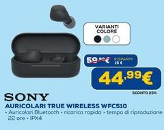 Sony - Auricolari True Wireless WFC510