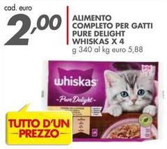 Whiskas - Alimento Completo Per Gatti Pure Delight