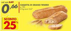 Ciabatta Di Grano Tenero