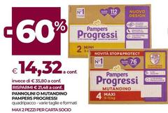 Pampers - Pannolini O Mutandino Progressi