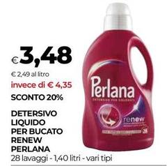 Perlana - Detersivo Liquido Per Bucato Renew