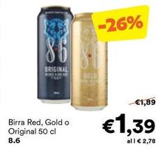 Gold - Birra Red,  O Original
