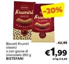 Bistefani - Biscotti Krumiri Classici O Con Gocce Di Cioccolato