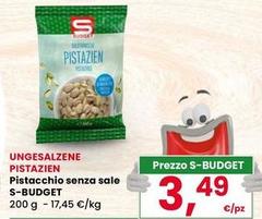 S budget - Pistacchio Senza Sale