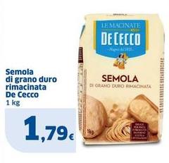 De Cecco - Semola Di Grano Duro Rimacinata