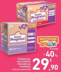 Pampers - Pannolini, Mutandino Progressi