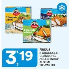 Findus - 2 Croccole Classiche/ Agli Spinaci/ Ai Semi