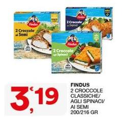 Findus - 2 Croccole Classiche/ Agli Spinaci/ Ai Semi
