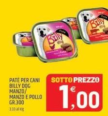 Billy Dog - Pate Per Cani  Manzo/ Manzo E Pollo
