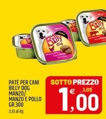 Billy Dog - Pate Per Cani  Manzo/ Manzo E Pollo