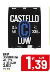 Castello - Birra  Low Vol.3.55% In Botiiglia