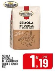 Terre e tesori - Semola Integrale Di Grano Duro