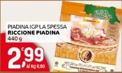 Riccione piadina - Piadina IGP La Spessa