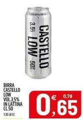 Castello - Birra  Low Vol3,5% In Lattina